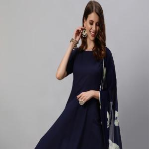 Anarkali Kurta Suit Set with Dupatta