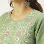 Embroidered Straight Kurta Set